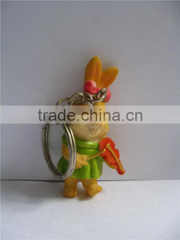 Cute rabbit 3D key chain wholesale