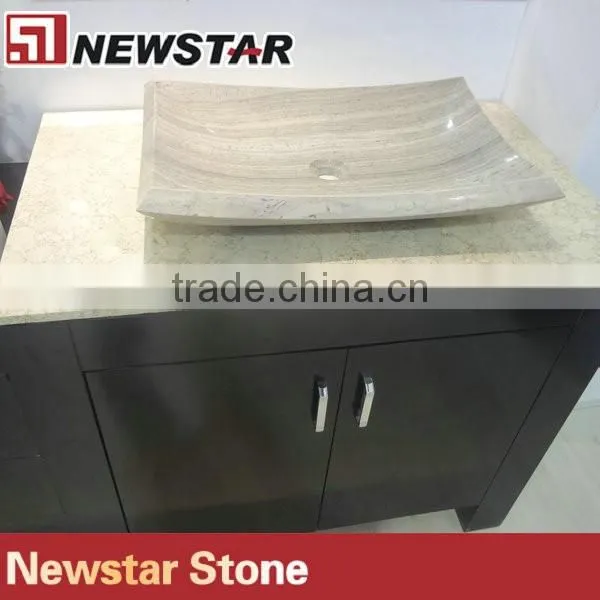 Laminte granite vanity tops with ceramic sink