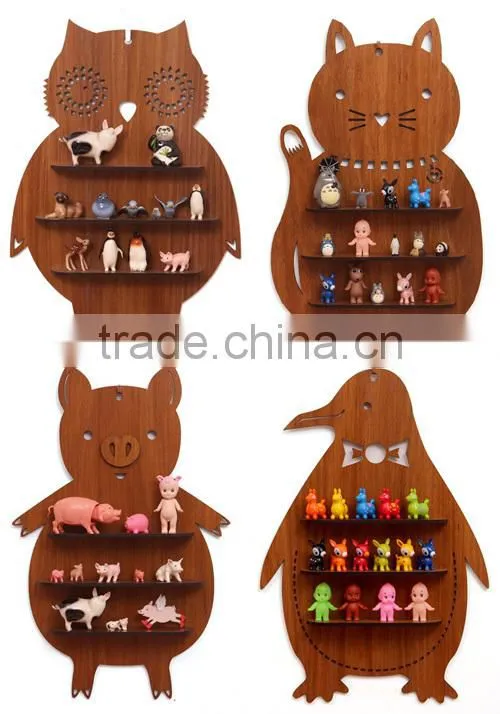 Animal Shape Wood Wall shelf Living Room decor