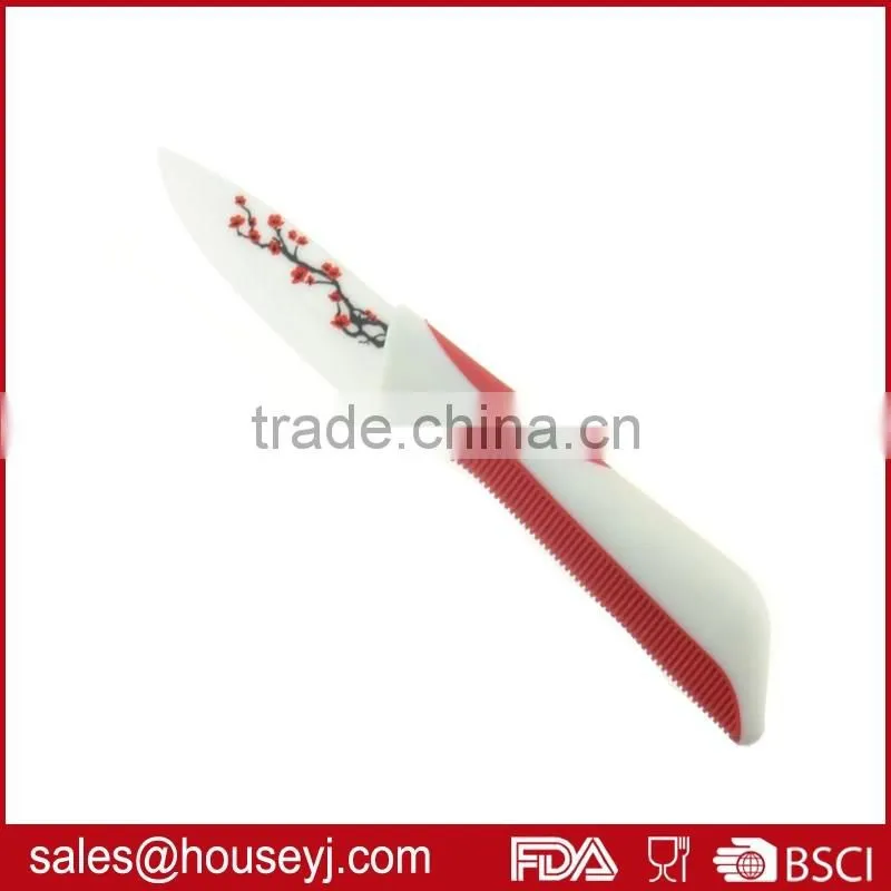 4pcs ceramic knife EVA box packing kitchen knife set printing knife