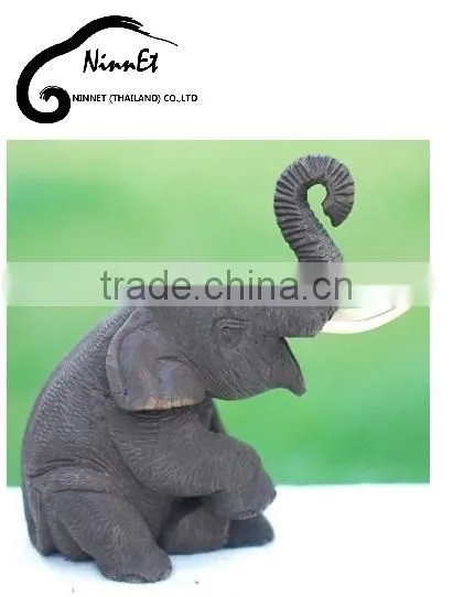 Wood Carved Elephant from Thailand