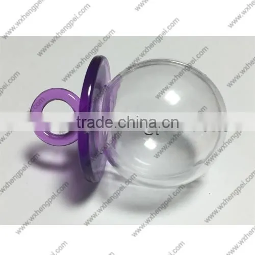 Cleverish portable cute transparent sugar ring plastic storage jewelry wedding box kit