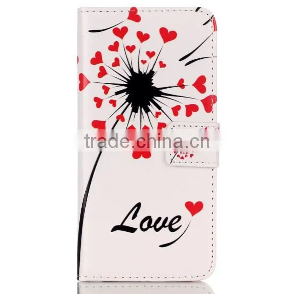 Fashion Painted Leather Case Flip Cover For Samsung S6 Edge Wallet Cases