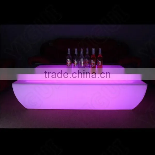 2015 waterproof illuminated led table bar furniture/ outdoor led furniture table