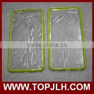 2017 Hot sell blank UV Case for Iphone 6 plus , UV transparent mobile phone case with tpu side