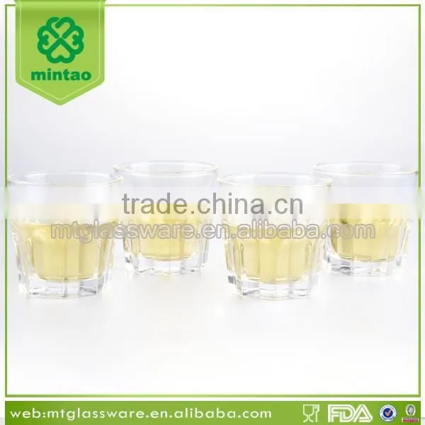 Machine Press Drinking Glass Embossed Whiskey Glass