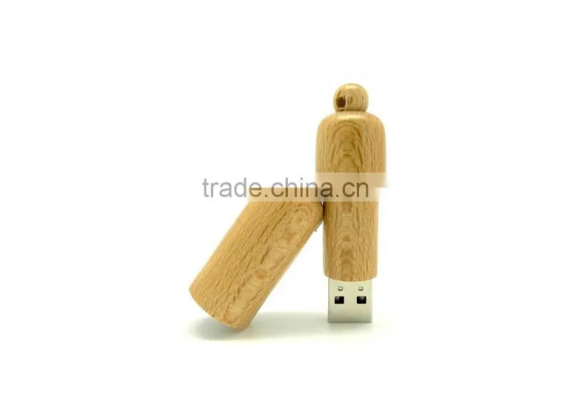 hot sell gift gadget wooden keychain USB stick