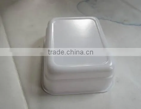 Disposable Rectangular Salad Bowl, Plastic Dish, Airline Salad Bowl