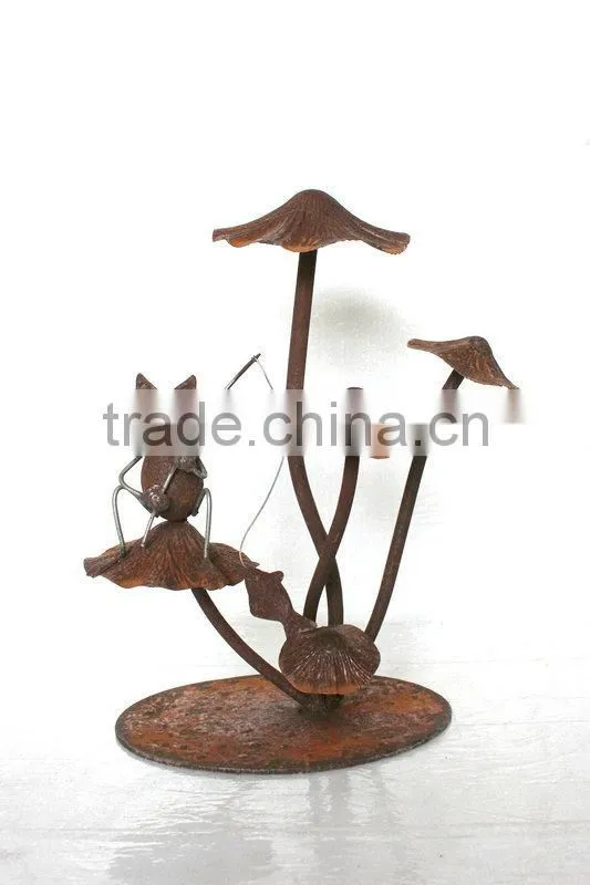 Garden decoration metal mushroom