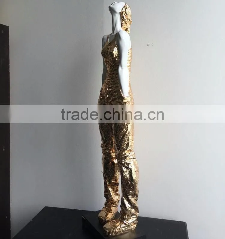 FRP girl character sculpture