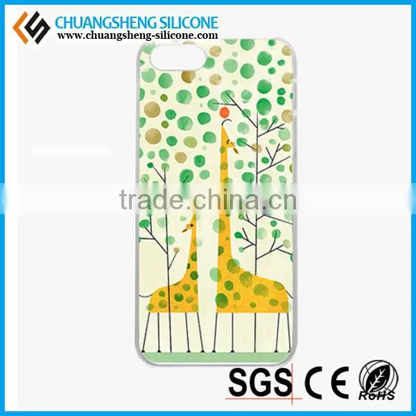 Newest Style Colored Drawing Silicone Phone Cover for iphone 6