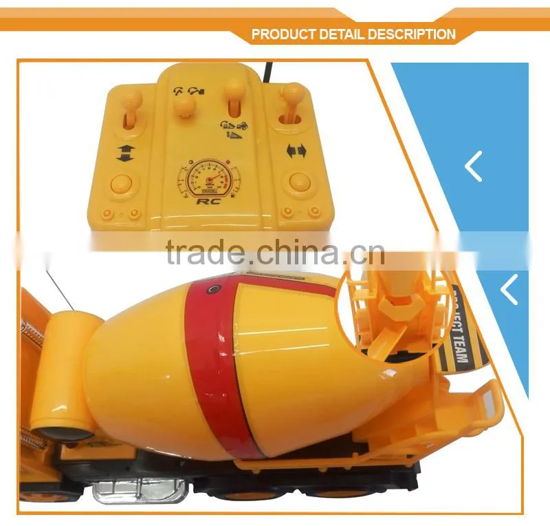 Newest radio control toy rc truck civil engineering tools toys for kids