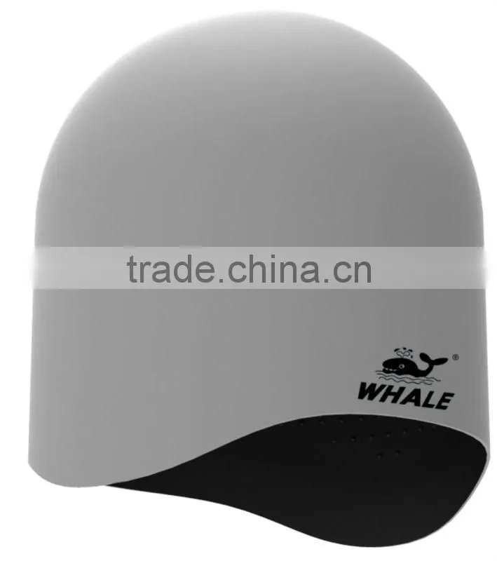 New Fashional 3D shape reversible 100% silicone dome Swim Cap (CAP-1800)