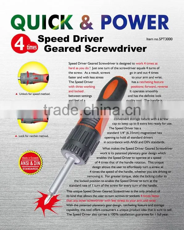 Speed Driver Geared Screwdriver