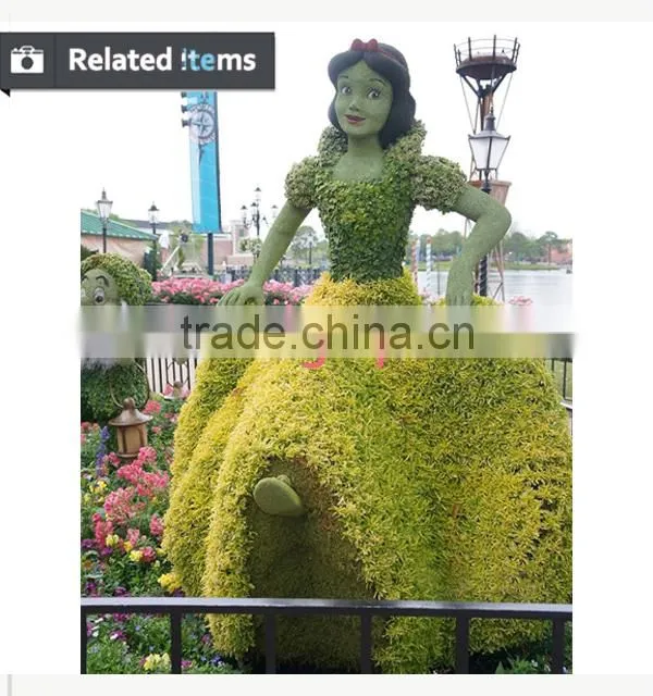 Milan grass shape ornamental topiary boxwood animal for showroom decoration
