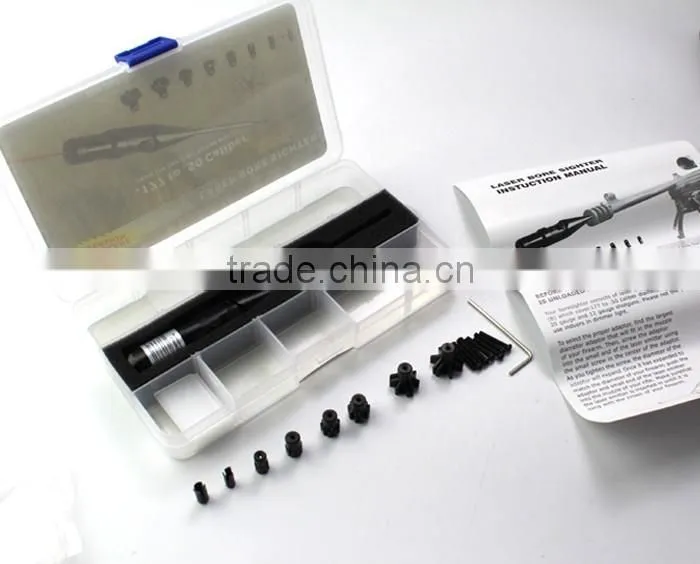 Erains TAC Optics 8 adaptors Red Dot Laser bore Sight for .177 to .50 Caliber Laser Boresighter