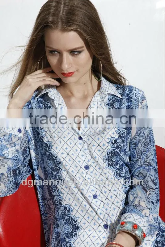 women office wear shirts and tops blouse women shirt model