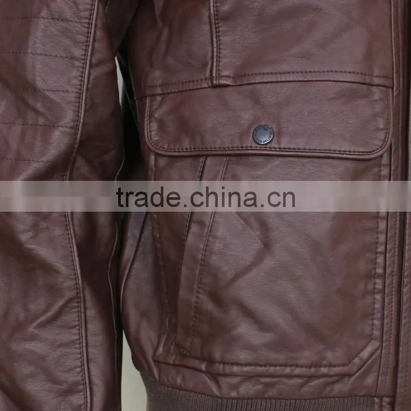 X-Men's Leather Bomber Jacket