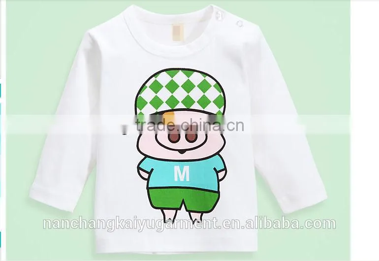 wholesale cartoon print cotton T shirt for boy kids