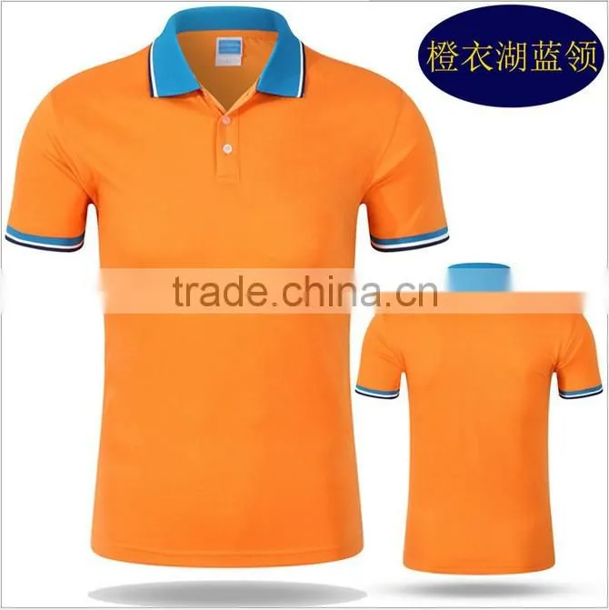 promotional high quality polyester worker uniform men short sleeve polo shirt