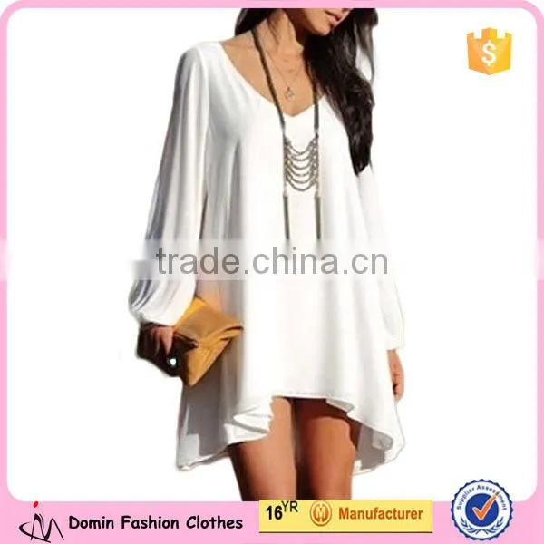 Womens Off Shoulder V-neck A-line Mini Strapless Loose Casual Dress