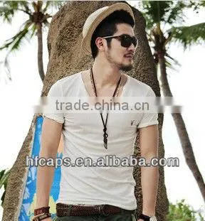 wholesale cheap modal white plain t-shirt