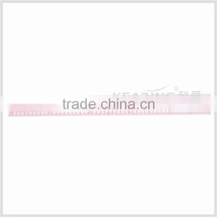 Kearing manufacture 5*50cm straight flexible 1.2mm thickness sandwich line plastic garment ruler for fashion design#8003