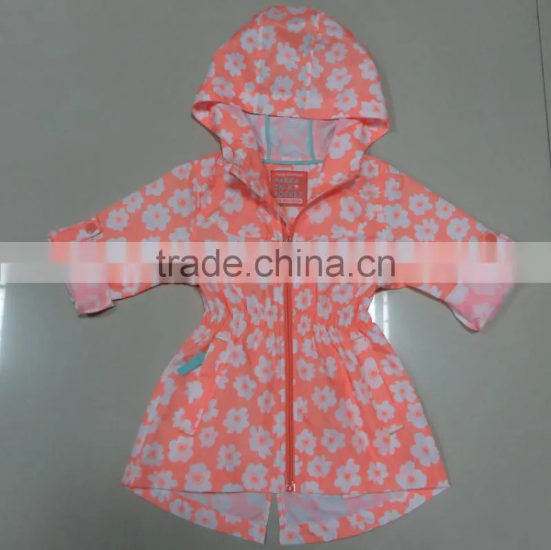wind and rain in spring and autumn TOPOLINO girls trench coat jacket