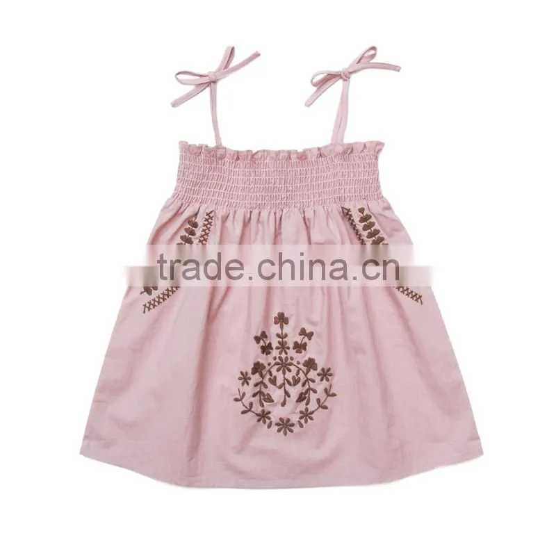 Hot selling wholesale srtipe white flower new model mother daughter matching girl dress