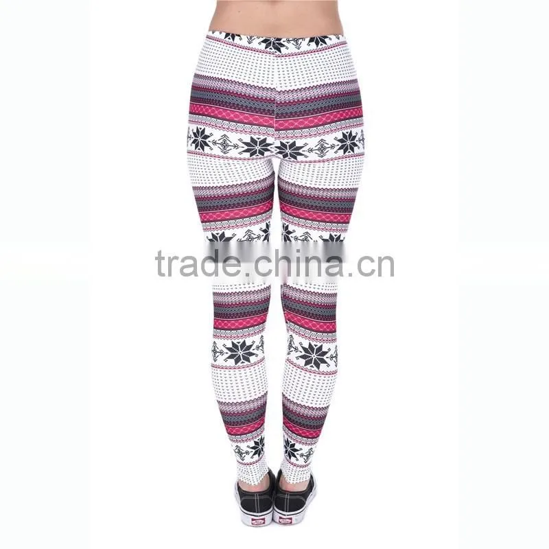 new arrival sublimated polyster spandex striped Legging customized design yoga pants wholesale