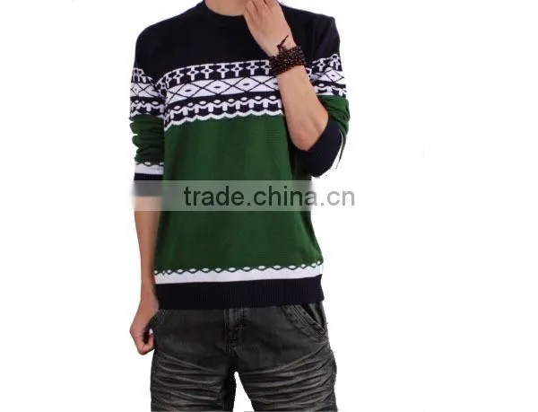 Latest design men sweater ,fashion men knitted pullover sweater