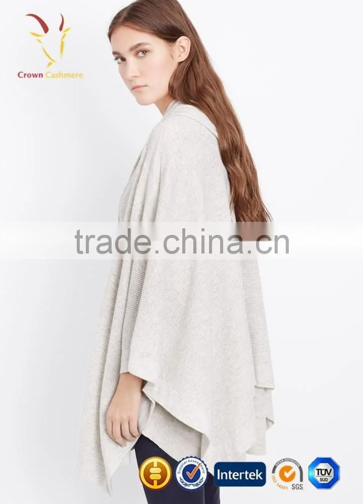 Ladies Knitting Pattern Hooded Knitted Sweater,Hooded Wool Crochet Poncho