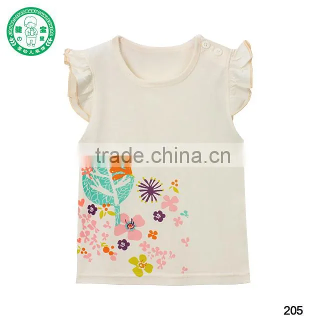 High quality baby T-shirt , sleeveless infant baby T-shirt, colorful T-shirt