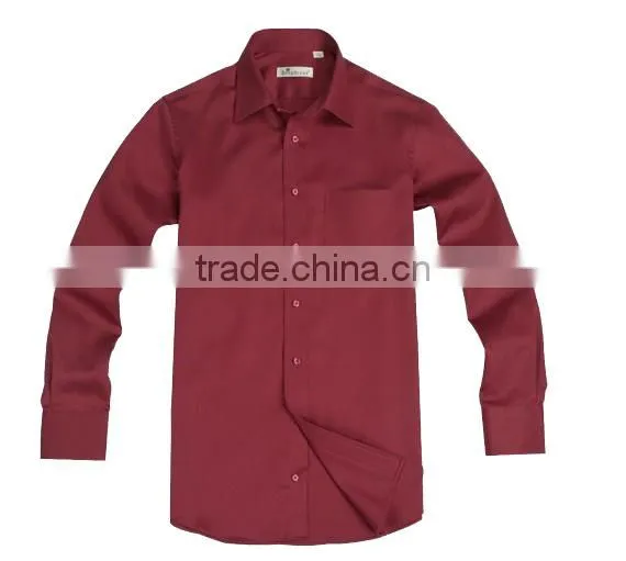 men's long sleeve big button down collar wedding dress shirt