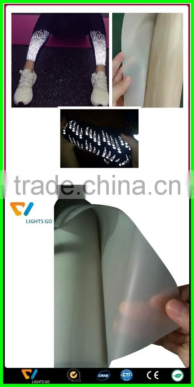 Wholesale 7color patterned heat transfer reflective vinyl paper for shirt press