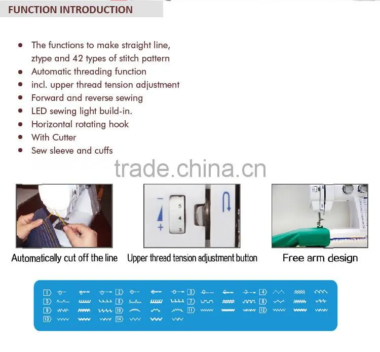 Domestic sewing machine UFR-812