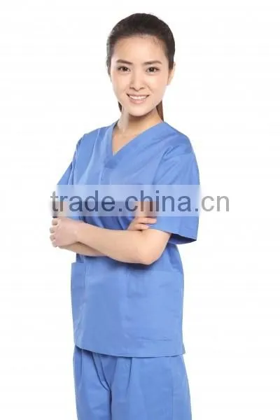Women's Scrub Uniforms /Hospital Scrubs/Nursing Uniforms with 100% Cotton