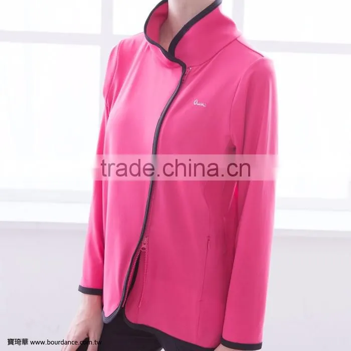 2017 Top quality sports wear 3/4 sleeve tops