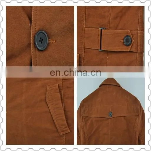 2015 lastest fashion handsome spring men leather trench coat