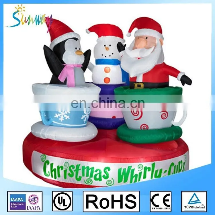 Sunway Christmas Houses Inflatable Bouncy Castle for Kids Party