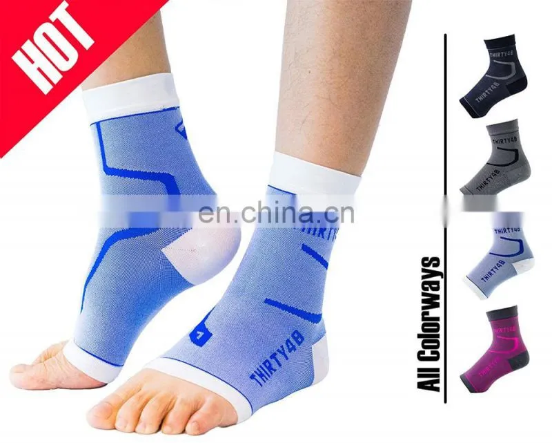 20-30 mmHg Foot Compression Sleeves for Ankle/Heel Support, Increase Blood Circulation, Relieve Arch Pain, Reduce Foot Swelling