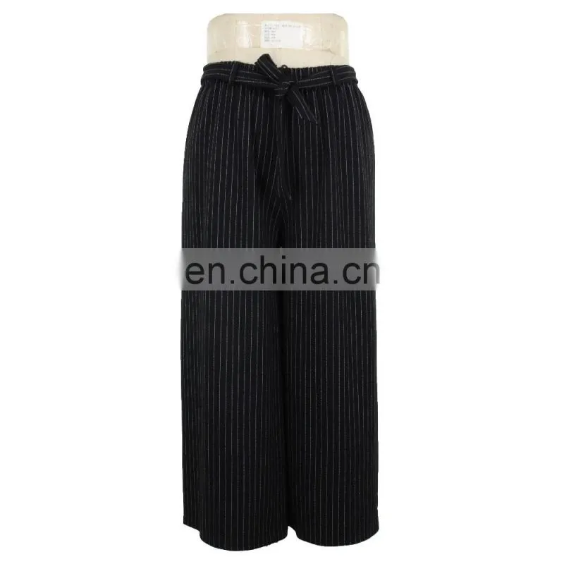 Old Lady Formal Straight Cut Stripe Trouser ODM Factory