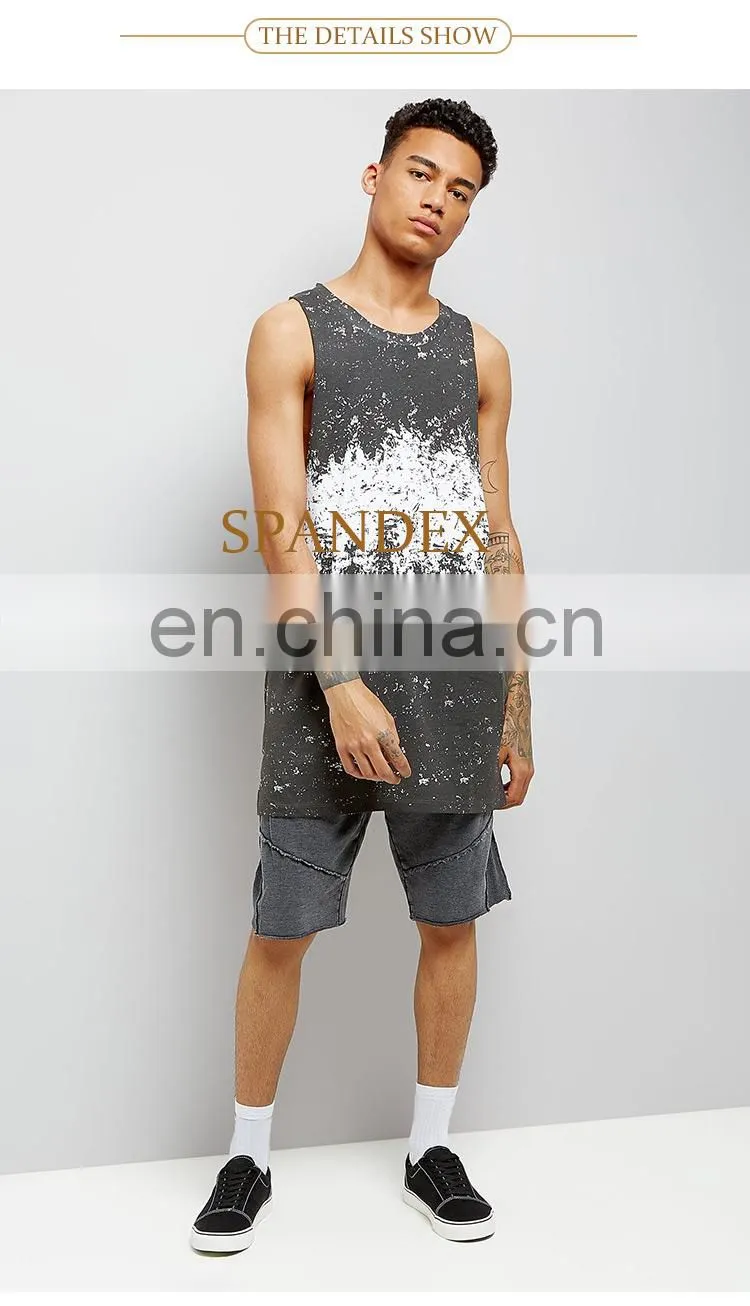 cheap custom digital printing summer casual mens long t shirt