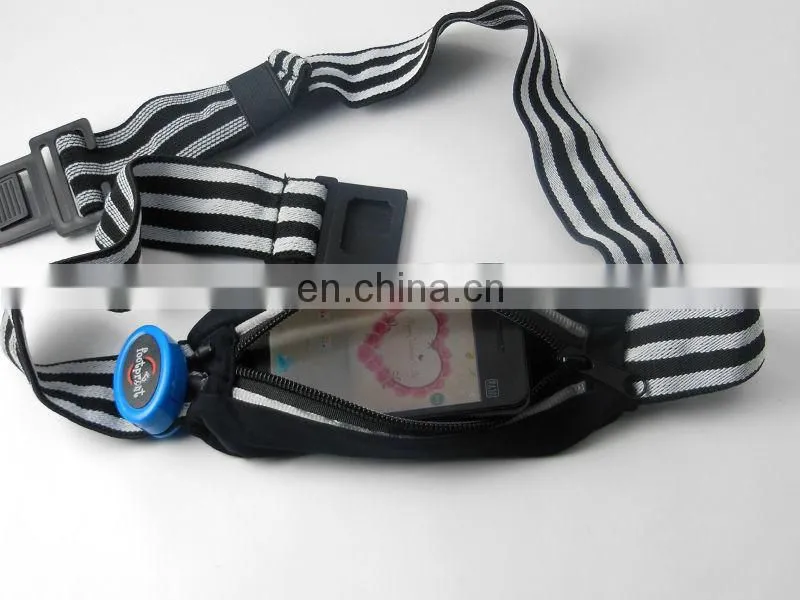 Best selling sports glow belt waistband LED mobile phone bags lighting led phone cases gift bag