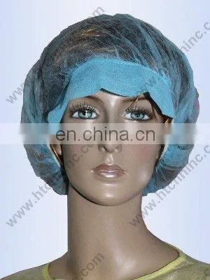 Disposable Non woven bouffant cap with peak