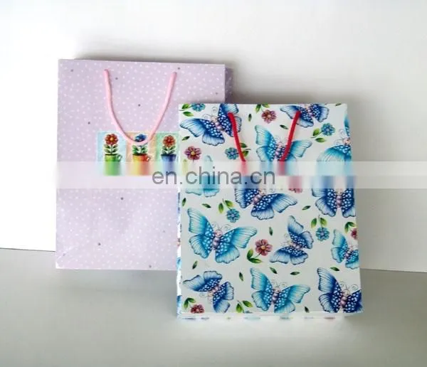 Customized small paper bag rope handle
