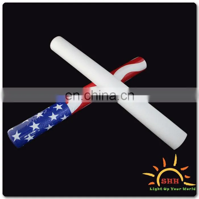 Light up led glow cheer foam stick for party