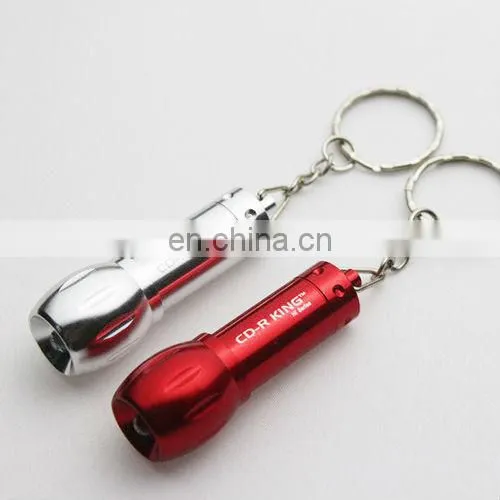 mini metal flashlight keychain with logo printing CD-LDM006