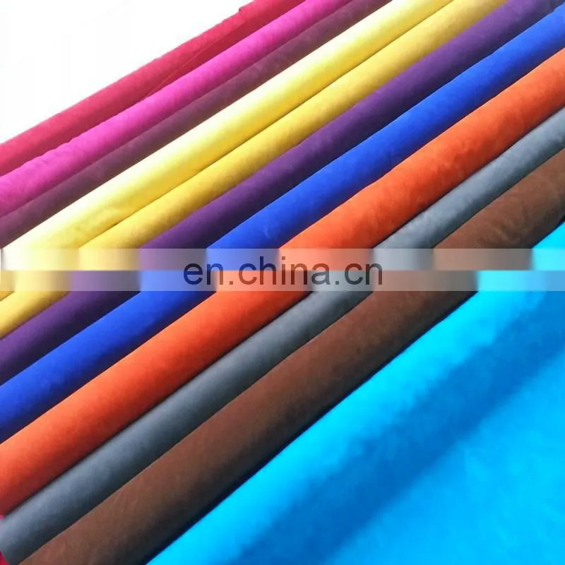 100% Polyester Warp Weft Wholesale Faux Micro Suede Sofa Car Seat Fabric
