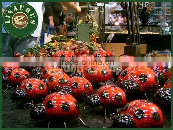 Lisaurus-KLSimulation fiberglass Star ladybug for amusement park